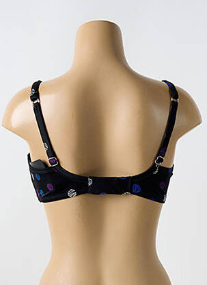 Sutien de costum de baie elasticitate sutien cupe întregi cu decolteu înalt negru MIRACLESUIT femeie