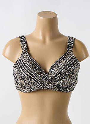 Sutien de costum de baie negru MIRACLESUIT femeie