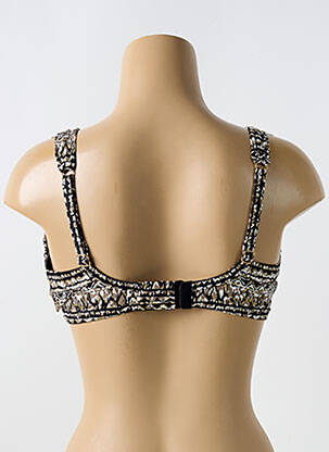 Sutien de costum de baie elasticitate top sutien modelat negru MIRACLESUIT femeie