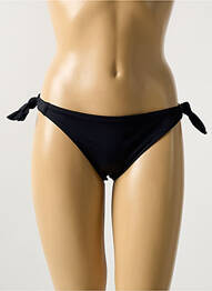 Chiloți de baie efect material satinat bikini negru PHAX femme