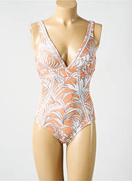 Costum de baie dintr-o singură piesă imprimeu fantezie portocaliu CYELL femme