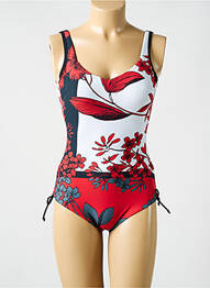 Costum de baie dintr-o singură piesă imprimeu fantezie roșu MIRADONNA femme