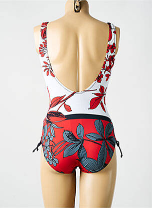 Costum de baie dintr-o singură piesă imprimeu fantezie roșu MIRADONNA femme