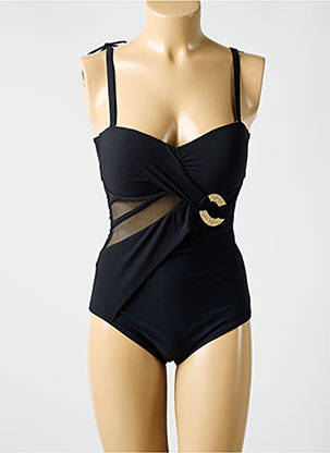 Costum de baie dintr-o singură piesă top bentiță top bentiță negru MIRADONNA femeie