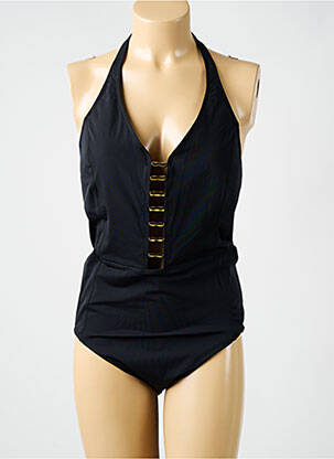 Costum de baie dintr-o singură piesă elasticitate top triunghiuri negru AMORESSA femeie
