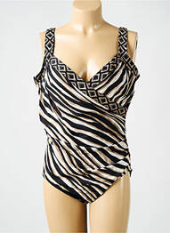 Costum de baie dintr-o singură piesă imprimeu fantezie negru MIRACLESUIT femme