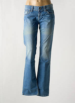 Blugi cu croială dreaptă albastru GUESS femeie