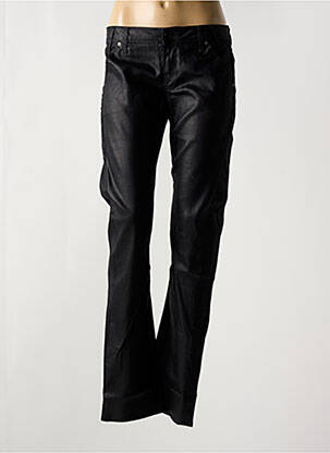 Pantalon slim talie joasă talie joasă negru GUESS femeie