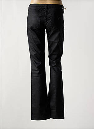 Pantalon slim țesătură acoperită negru GUESS femeie