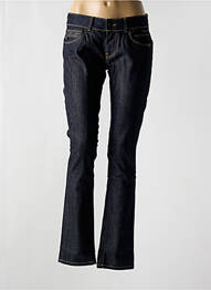 Blugi cu croială slim țesătură brută talie joasă albastru PEPE JEANS femeie