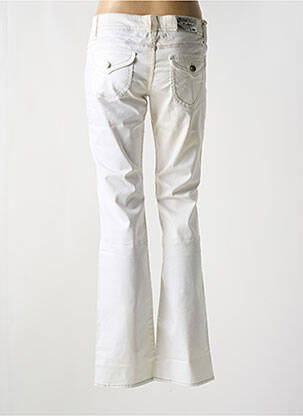 Blugi bootcut țesătură brută talie joasă bej GUESS femeie