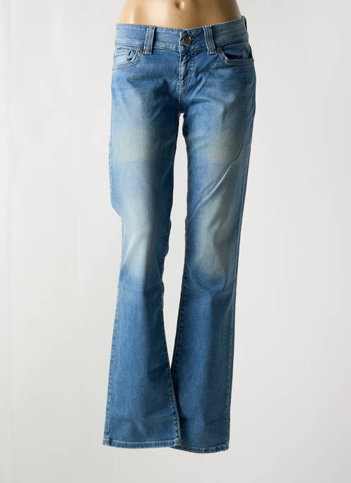 Blugi cu croială dreaptă elasticitate talie joasă albastru GUESS femme