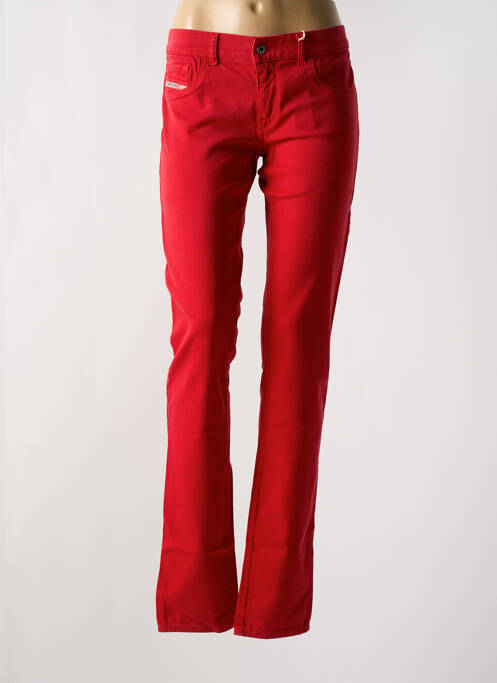 Blugi cu croială slim roșu DIESEL femeie