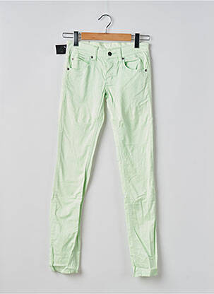 Pantalon slim țesătură poplin mărime normală verde CHEAP MONDAY femeie