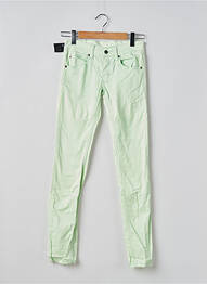 Pantalon slim țesătură poplin mărime normală verde CHEAP MONDAY femeie