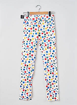 Pantalon slim țesătură poplin mărime normală alb CHEAP MONDAY femeie