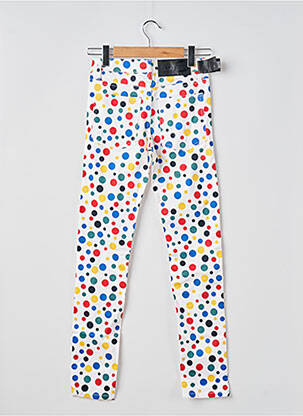 Pantalon slim țesătură poplin mărime normală alb CHEAP MONDAY femeie