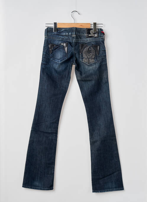 Blugi cu croială dreaptă albastru GUESS femeie