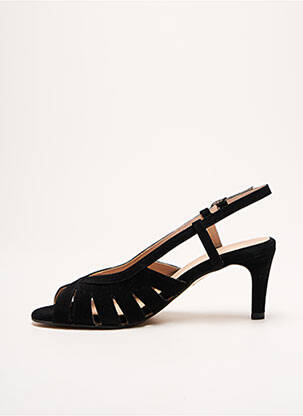 Sandale/pantofi decupați închidere cu bride toc de 4 la 6 cm negru OLIVIA BROWN femeie