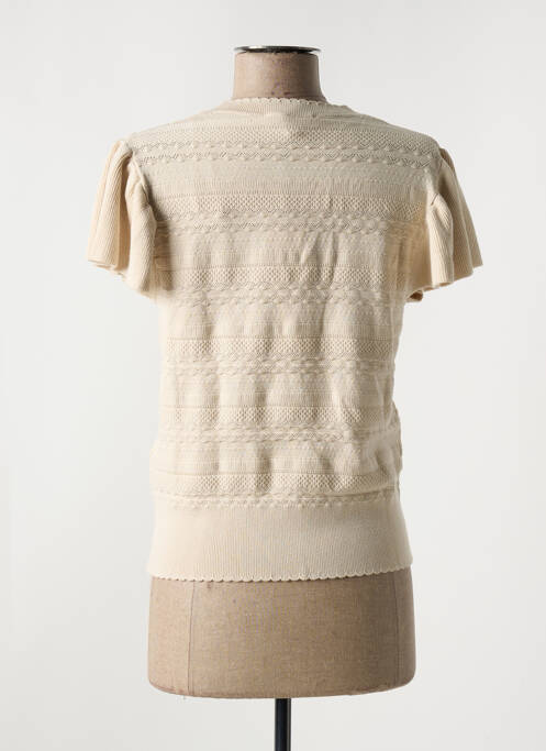 Vestă cu mâneci scurte bej MORGAN femeie