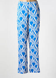 Pantalon drept talie elastică albastru MORGAN femme
