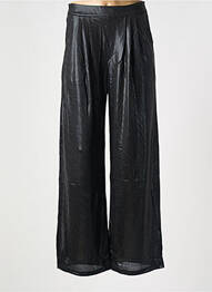 Pantalon evazat croială evazată negru GOLDEN LIVE femme