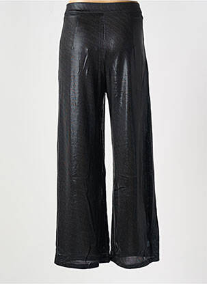 Pantalon evazat croială evazată negru GOLDEN LIVE femeie