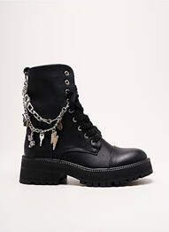 Botine/ghete material neted toc de 4 la 6 cm negru FINDLAY femme