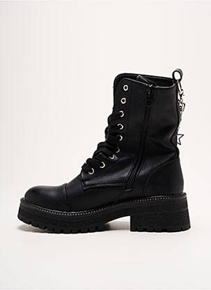 Botine/ghete material neted toc de 4 la 6 cm negru FINDLAY femeie