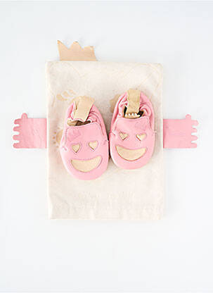 Papuci/Pantofi de casă roz EASY PEASY fată