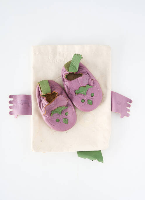 Papuci/Pantofi de casă violet EASY PEASY fată