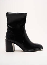 Botine/ghete material neted toc de 4 la 6 cm negru LADY GLORY femme