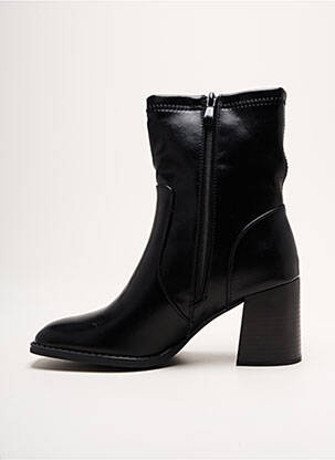 Botine/ghete material neted toc de 4 la 6 cm negru LADY GLORY femeie