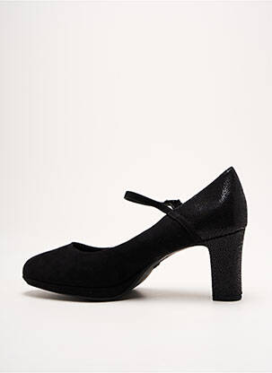 Pantofi cu toc țesătură satinată toc de 4 la 6 cm negru TAMARIS femeie