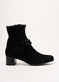 Botine/ghete nubuc toc de 4 la 6 cm negru CAPRICE femeie