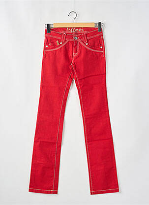 Blugi cu croială dreaptă roșu TIFFOSI femeie