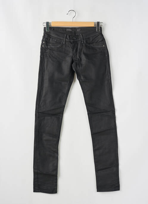 Pantalon slim țesătură acoperită mărime normală negru TIFFOSI femme