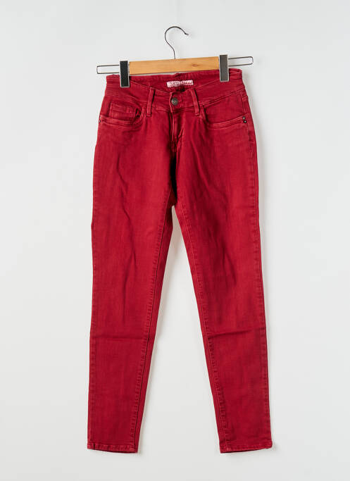 Blugi cu croială slim roșu TIFFOSI femeie