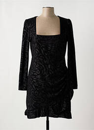 Rochie scurtă mâneci lungi mâneci lungi negru MORGAN femme