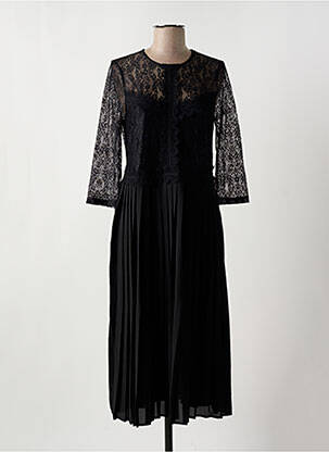 Rochie lungă mâneci lungi mâneci lungi negru TIFFOSI femeie