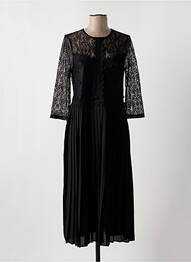 Rochie lungă mâneci lungi mâneci lungi negru TIFFOSI femeie
