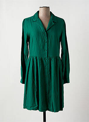 Rochie scurtă croială fluidă mâneci lungi verde LES TROPEZIENNES femeie