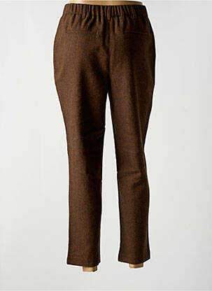 Pantalon 7/8 talie elastică maro C'EST BEAU LA VIE femeie