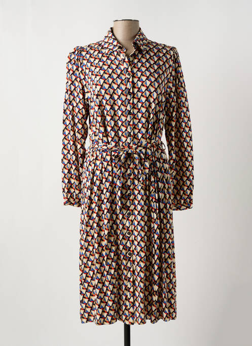 Rochie midi bej C'EST BEAU LA VIE femeie