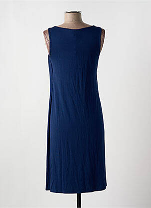 Rochie scurtă croială fluidă fără mâneci albastru HENEJOLIE femeie
