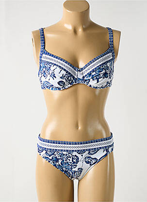 Costum de baie din două piese albastru OLYMPIA femeie