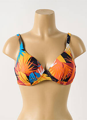 Sutien de costum de baie elasticitate top sutien modelat portocalie OLYMPIA femeie
