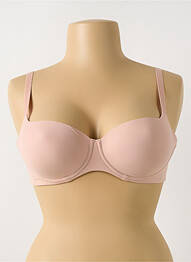Sutien efect material satinat top sutien modelat roz PRIMADONNA femme