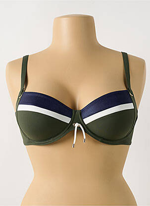 Sutien de costum de baie elasticitate sutien balconet cu decolteu înalt verde PRIMADONNA femeie
