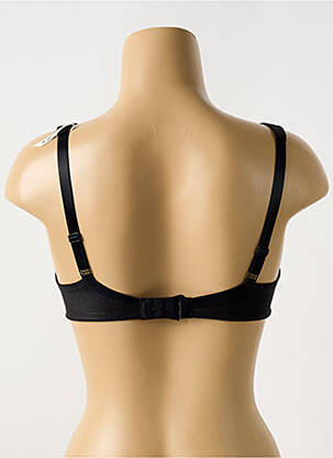 Sutien efect material satinat sutien cupe întregi cu decolteu înalt negru FELINA femeie